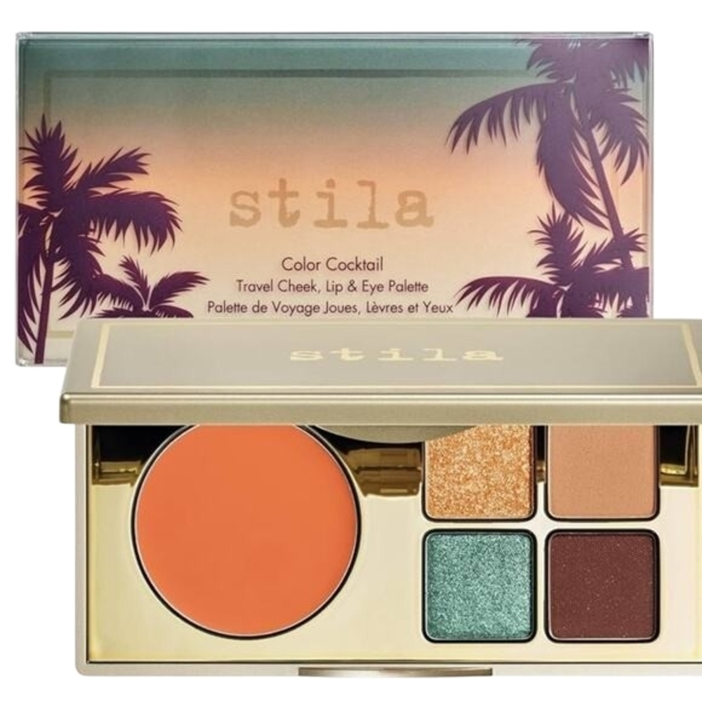 NWT Stila Color Cocktail Palette Travel Cheek Lip Eyeshadow 5.3g